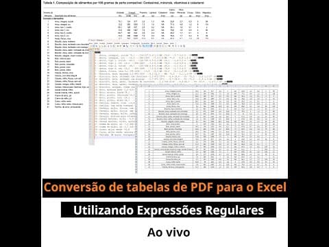 Thumbnail de Conversão de tabelas de PDF para o Excel usando Expressões Regulares
