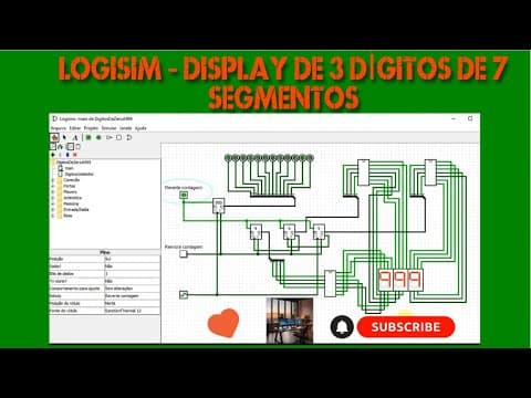 Thumbnail de Display sete segmentos no Logisim