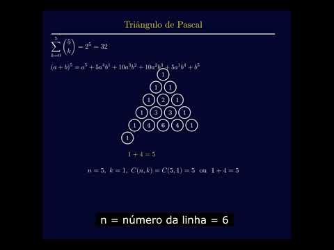Thumbnail de Triangulo Pascal #matematica #ensinodematemática #manim #python