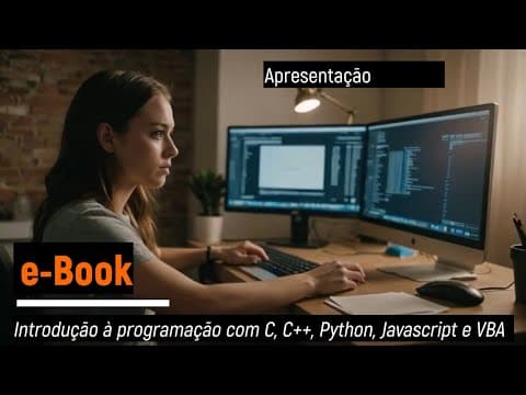 Thumbnail de Introd. Programação C, CPP, Python, Javascript e VBA (e-Book)