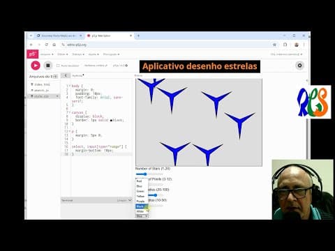 Capa do vídeo Desenhe Estrelas com Rotação no GeoGebra | Trigonometria Interativa