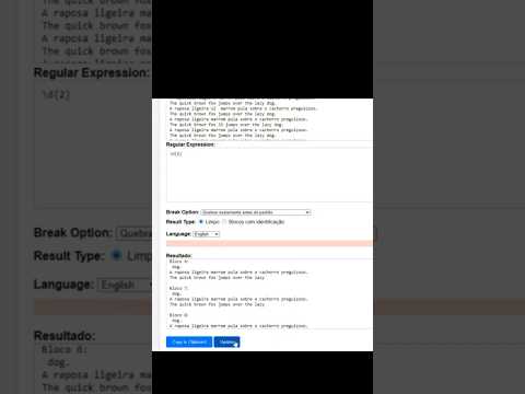 Thumbnail de Edição de textos com regex