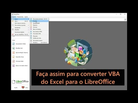 Capa do vídeo Programação VBA Excel para Basic OpenOffice
