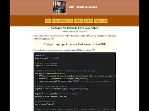 Thumbnail de Edicao de PDFs em Python