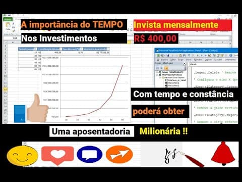 Aposentadoria generosa com aportes mensais de R$ 400,00 sem mágicas Thumbnail de Aposentadoria generosa com aportes mensais de R$ 400,00 sem mágicas